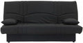 Canap¨¦-Lit Convertible 3 Places en Coton Noir - Design Moderne