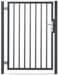 Portillon en Acier Galvanis¨¦ Gris Anthracite, Passage 1m x Hauteur 1m50