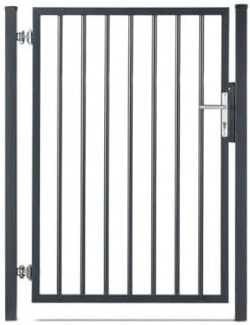 Portillon en Acier Galvanis¨¦ Gris Anthracite, Passage 1m x Hauteur 1m50