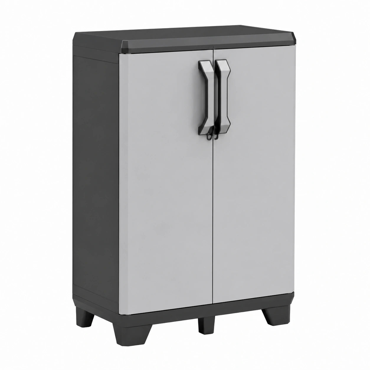 Armoire basse multifonction avec étagères modulables pour cuisine et atelier