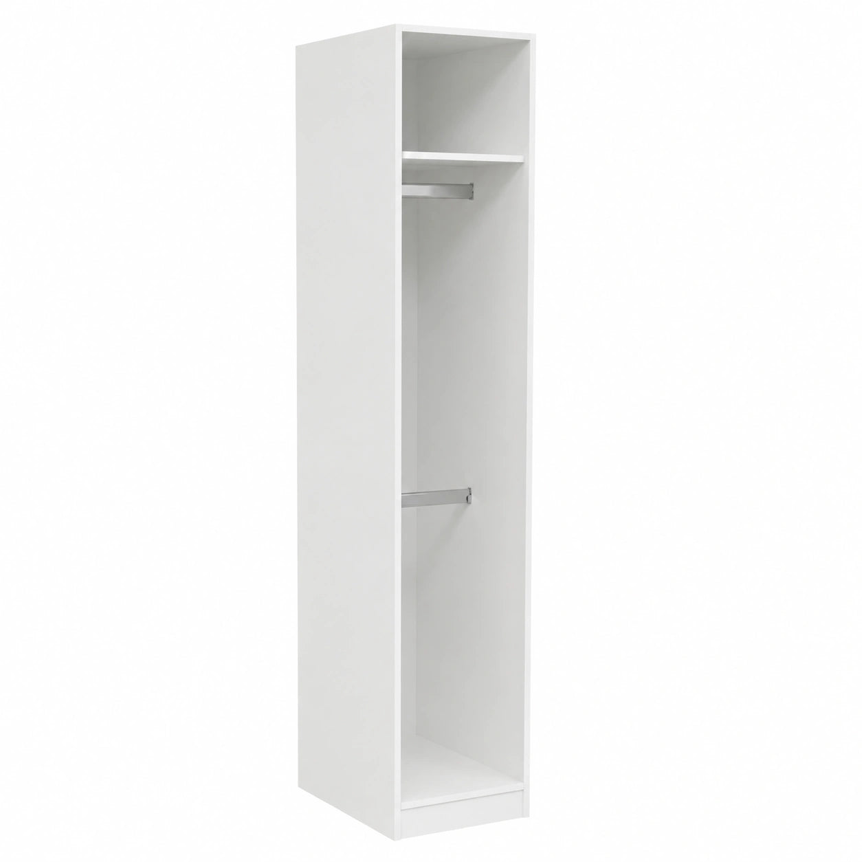 Armoire de Rangement en Bois Blanc 30x50x200 cm