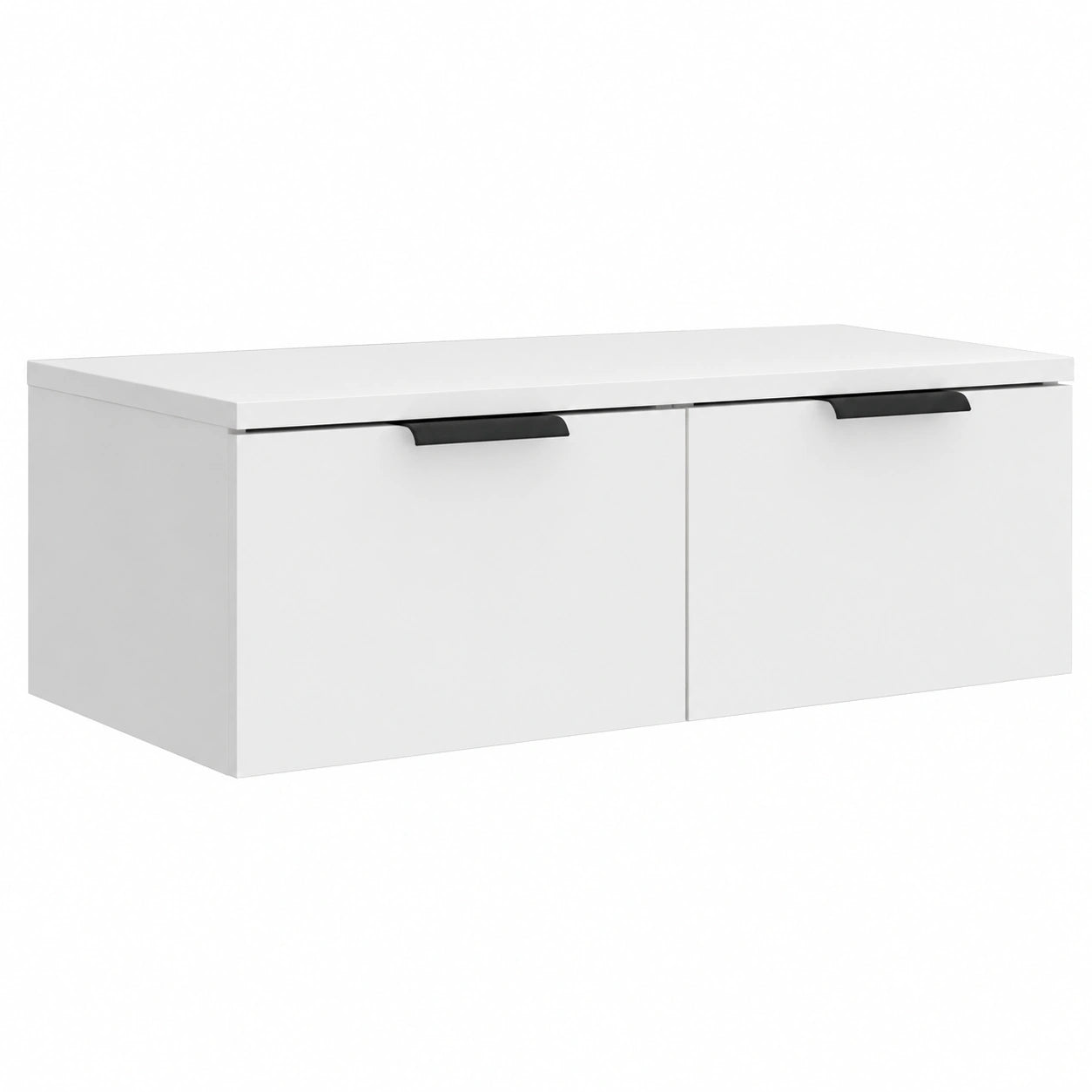 Armoire Murale Flottante pour Salon Blanc 68x30x20 cm