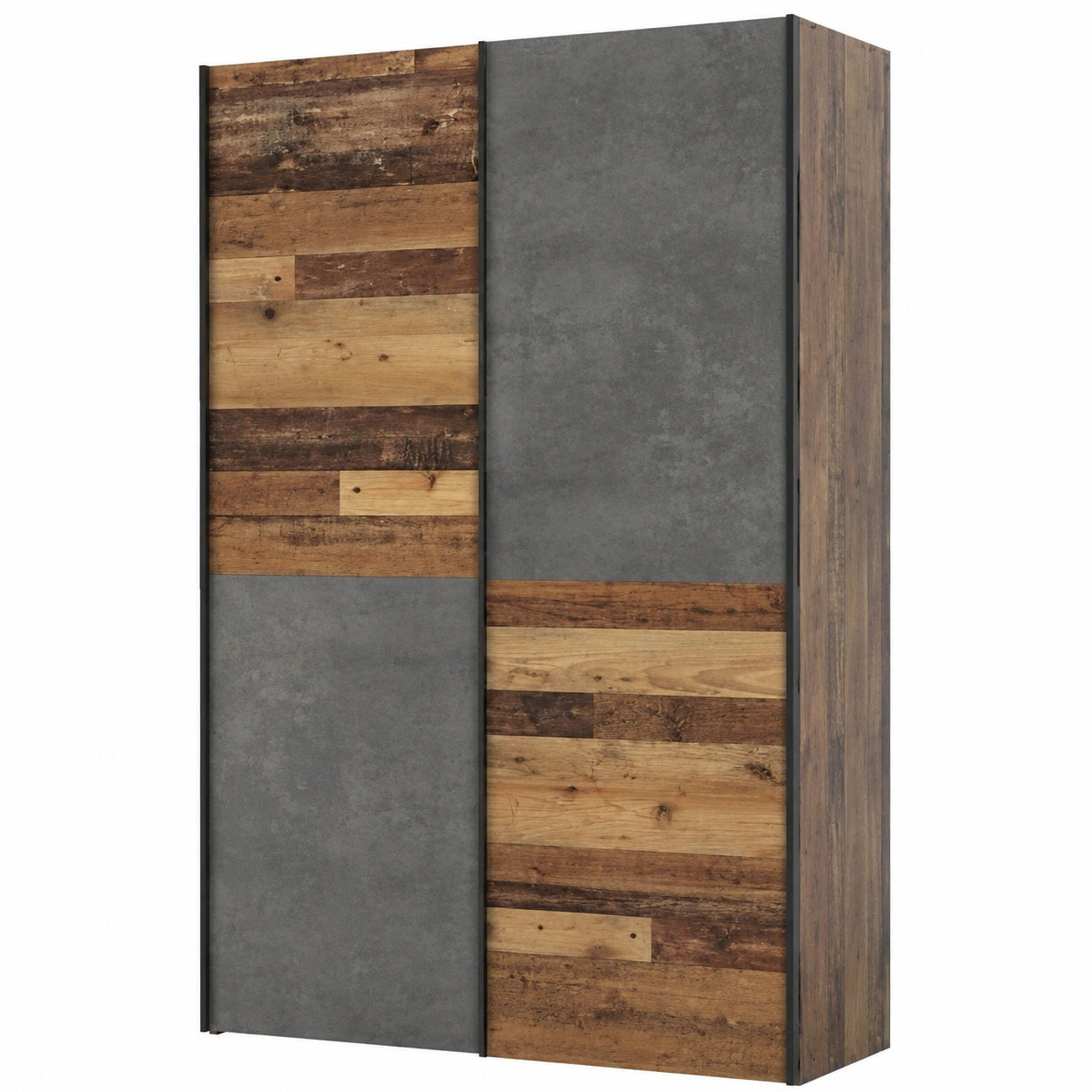 Armoire multifonction moderne bois vintage gris