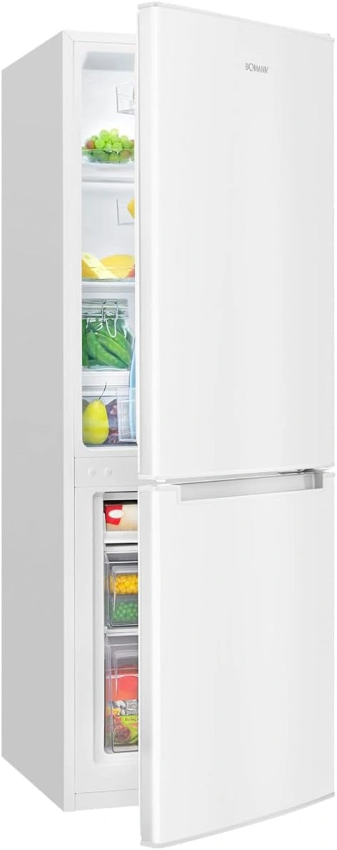 R¨¦frig¨¦rateur-Cong¨¦lateur Bomann KG7359, 173L, ¨¦conomie d'¨¦nergie, Alarme, LED, Blanc
