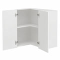 Armoire d'angle murale blanche haute brillance pour cuisine moderne