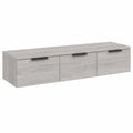 Armoire Murale Flottante en Bois d'Ingénierie Gris 102x30x20 cm