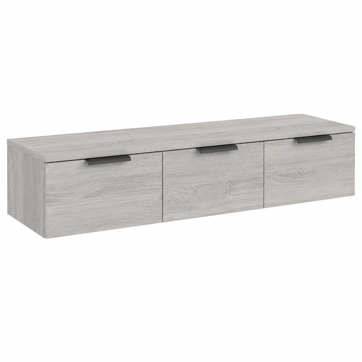 Armoire Murale Flottante en Bois d'Ingénierie Gris 102x30x20 cm