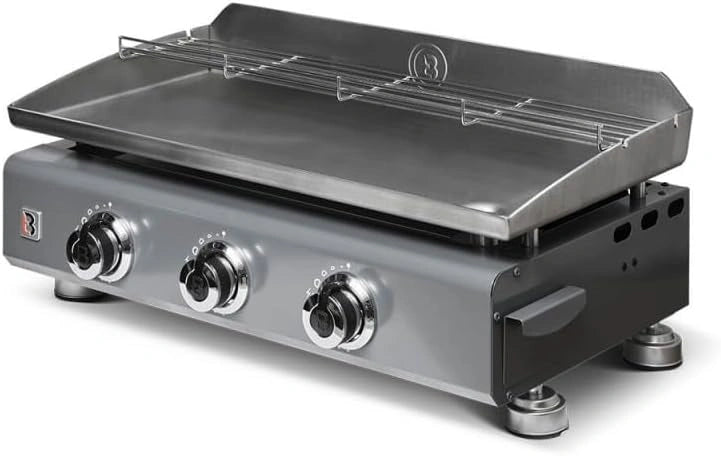 Plancha ¨¤ Gaz Favex Silvia IIG 3 Br?leurs en Inox - 7,5 kW - Plaque de Cuisson 5 mm - Surface 67 x 34 cm