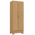 Armoire multifonction en chêne avec étagères