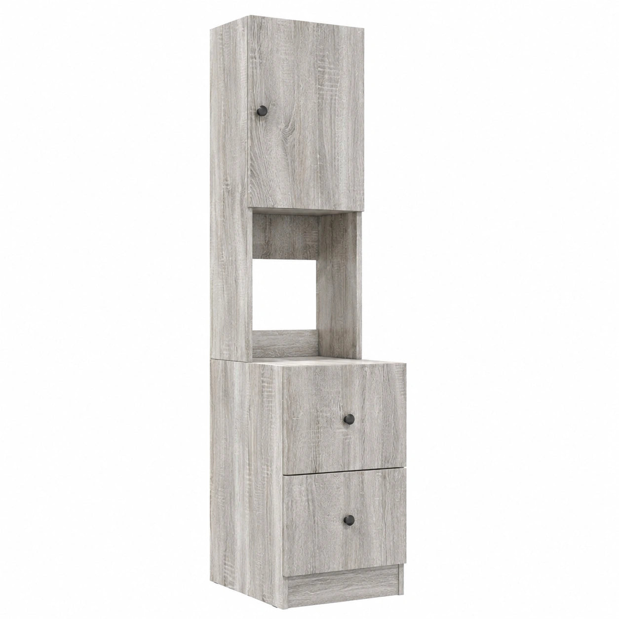 Armoire de Cuisine avec Tiroir en Bois Ingénierie Gris