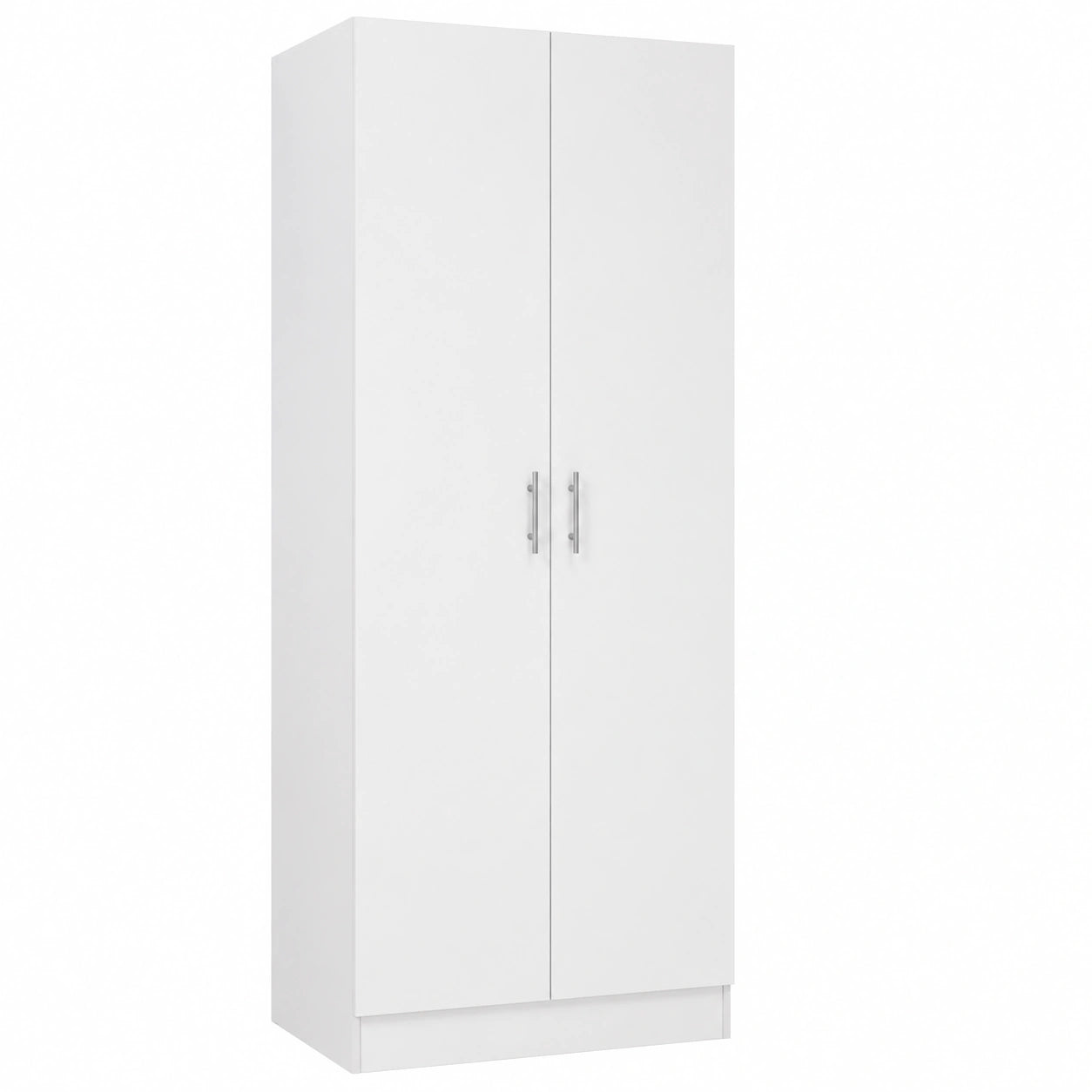 Armoire de Rangement Autoportante avec Étagères Réglables pour Cuisine ou Couloir, Blanc