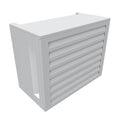 Coffre de Protection pour Climatiseur en Aluminium Thermolaqu¨¦ - 69x90x50 cm - Blanc