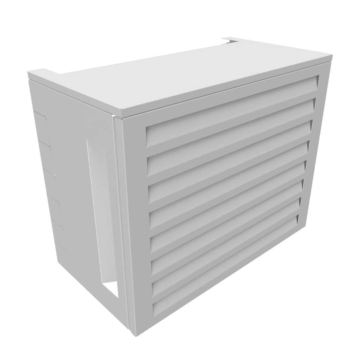 Coffre de Protection pour Climatiseur en Aluminium Thermolaqu¨¦ - 69x90x50 cm - Blanc