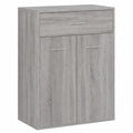 Meuble de Rangement à Chaussures Gris Sonoma 60x35x84 cm
