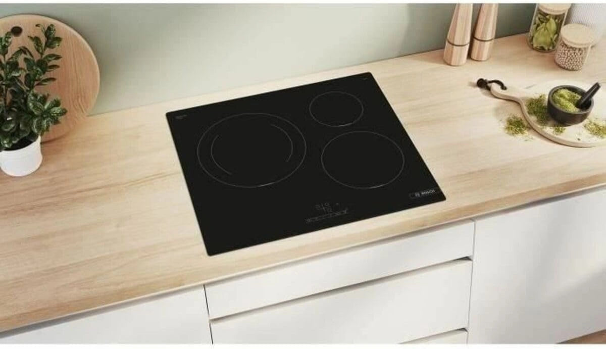 Plaque ¨¤ Induction Bosch S¨¦rie 4, 3 Zones, 60 cm, Noir