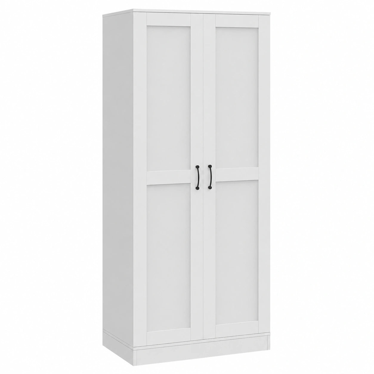 Armoire 2 Portes avec 5 Étagères, Style Contemporain pour Chambre, Bureau, Cuisine