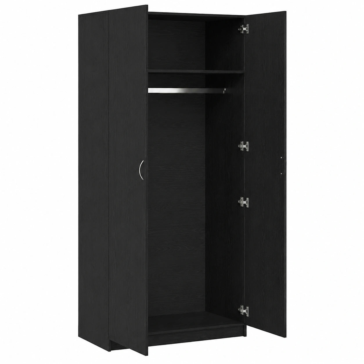 Armoire Moderne en Bois d'ingénierie 90x52x200 cm pour Salon