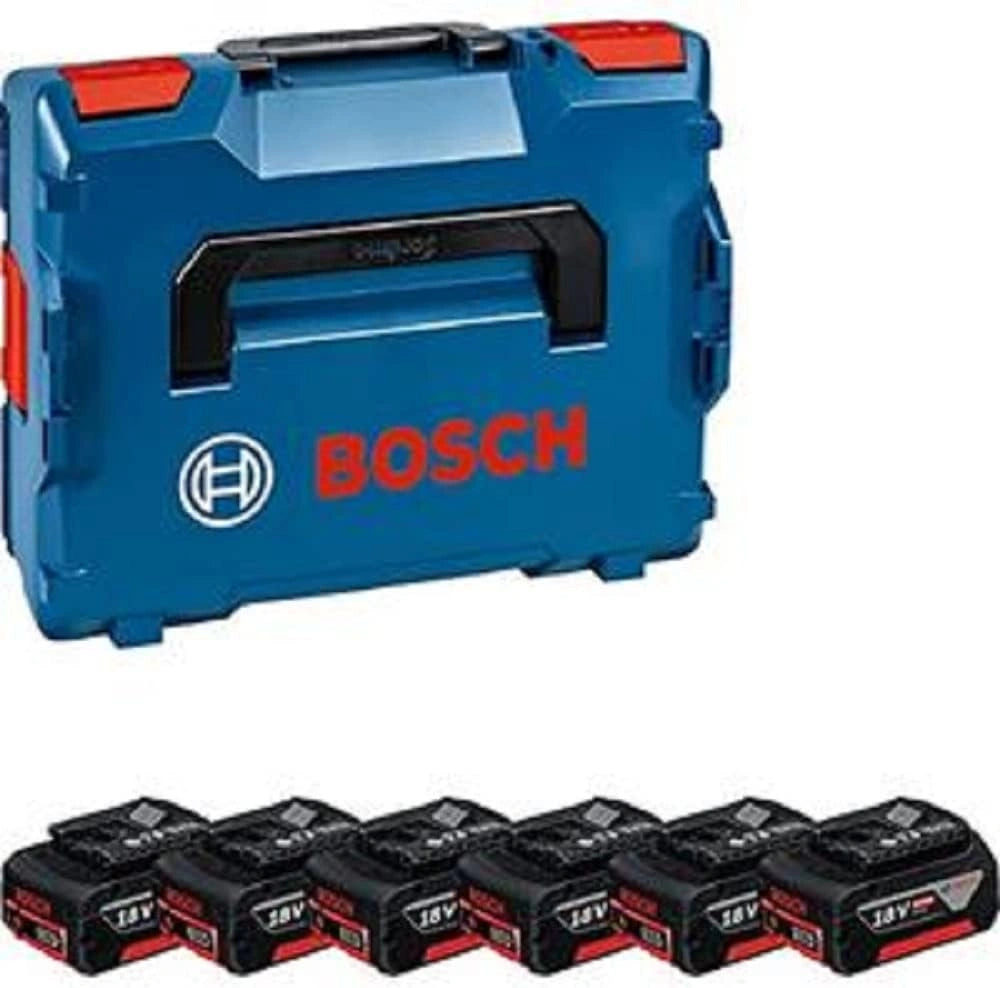 Ensemble de Batteries Bosch Professional 18V 4.0 Ah avec Coffret L-BOXX