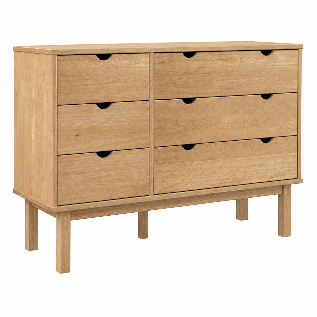 Armoire de Rangement en Bois de Pin pour Salon 111x43x73,5 cm