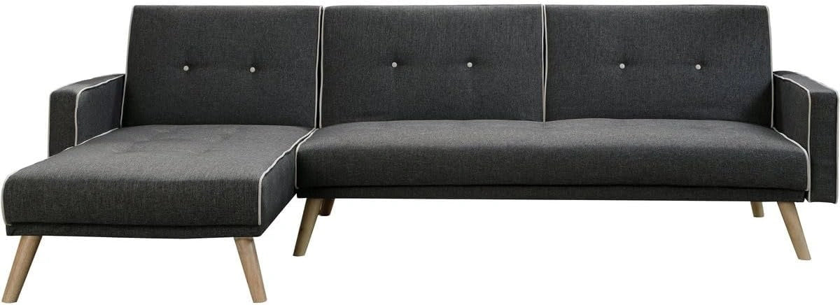 Sofa d'Angle R¨¦versible et Convertible Jules - 3 Places - Couleur Grise