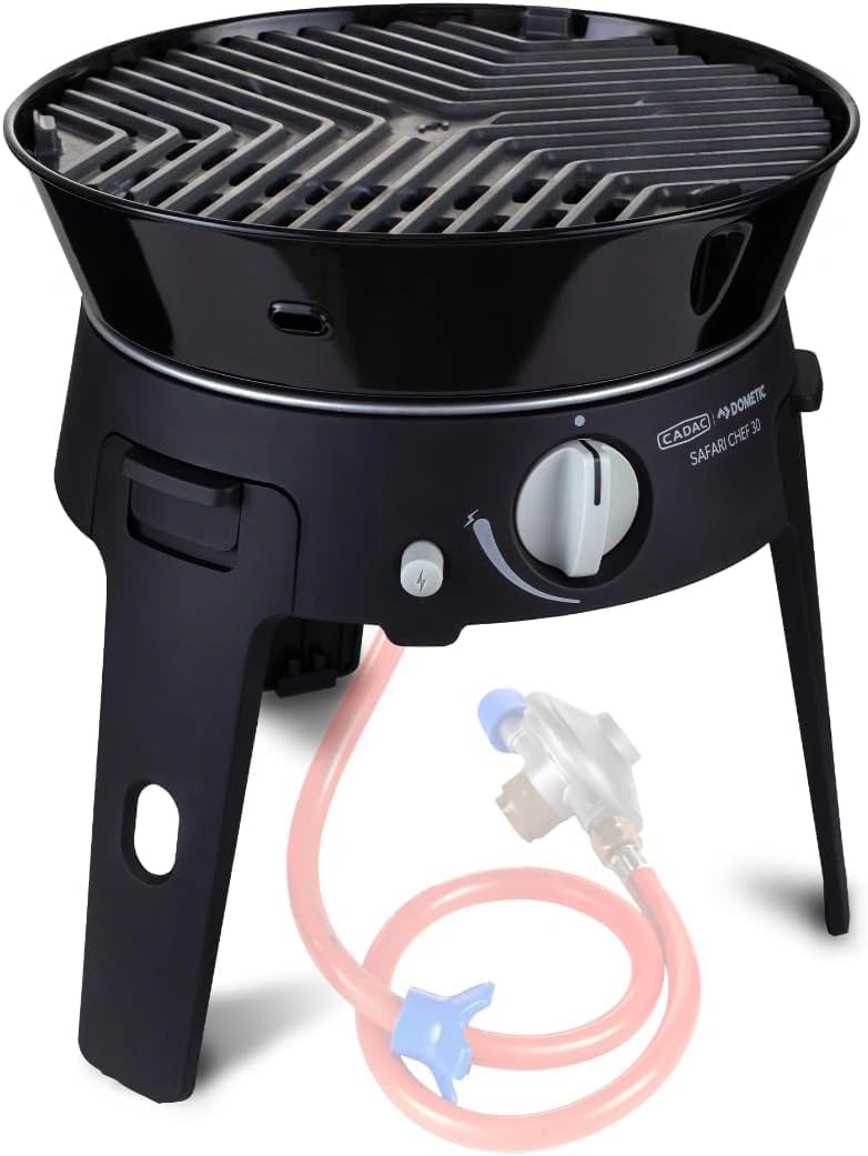 Barbecue Portable Safari Chef 30 LP Combo - Rev¨ºtement C¨¦ramique - Inclus Sac de Transport