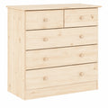 Buffet de Rangement en Bois de Pin avec Tiroir