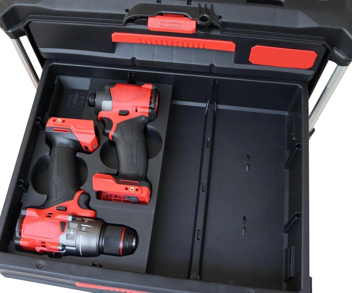 Organisateur en PLA+ 3D pour Impact Gen4 et perceuse MILWAUKEE Packout