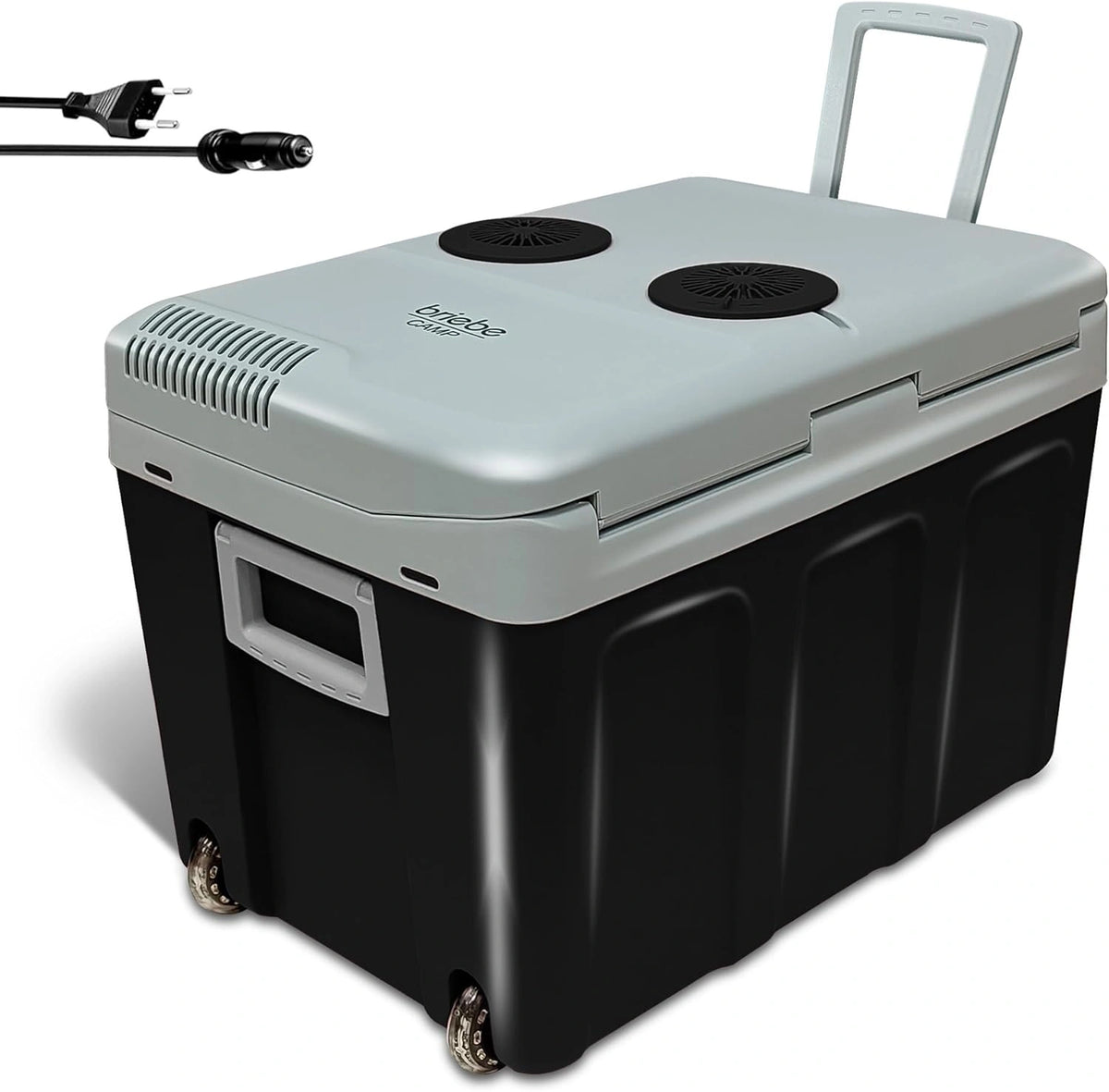 Glaci¨¨re ¨¦lectrique Portable 40L, 12V/230V pour Voiture et Camping, Refroidissement et Maintien au Chaud, ¨¦conomie d'¨¦nergie, Id¨¦al pour Boissons et Aliments, Noir