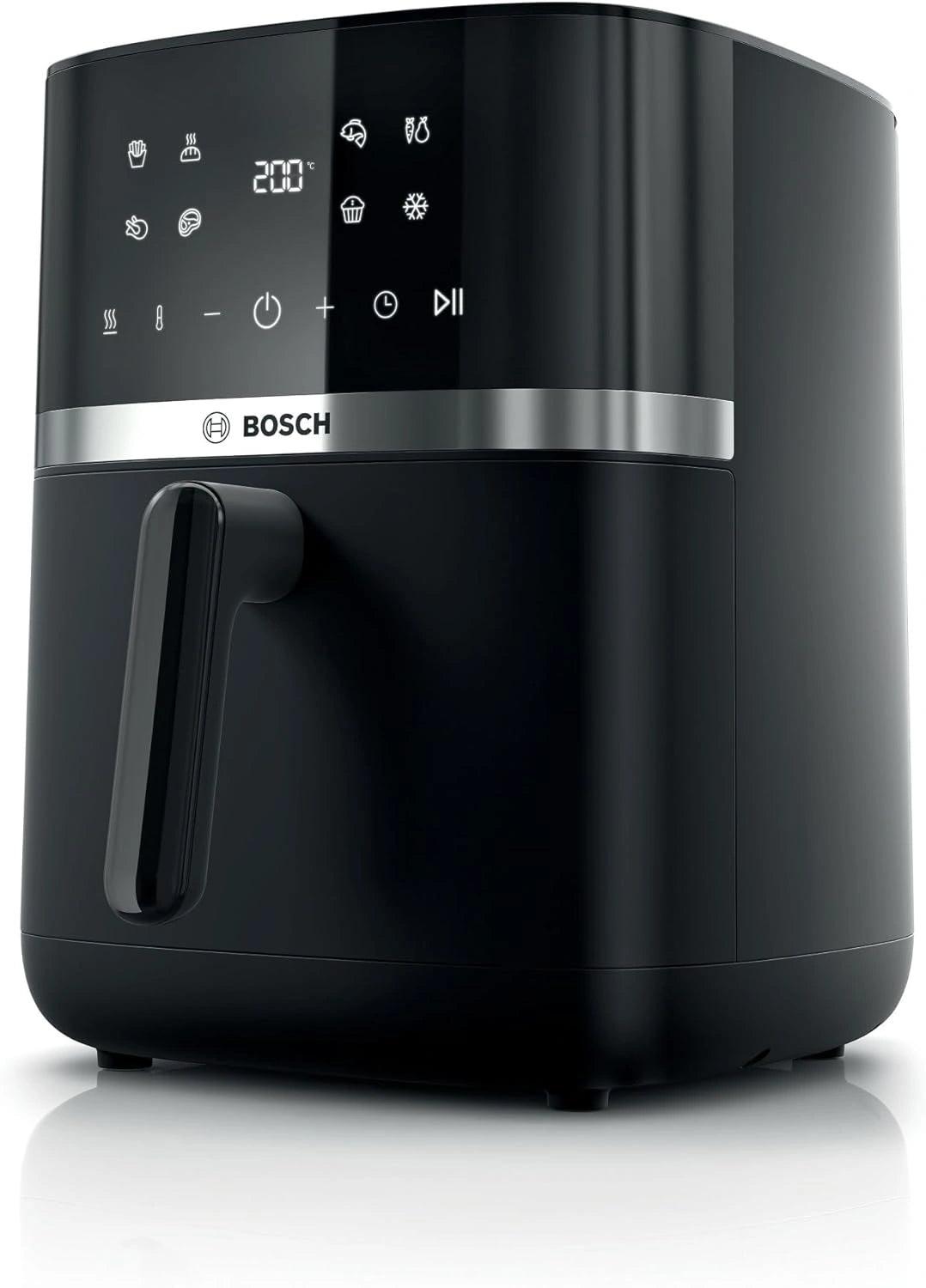 Friteuse ¨¤ Air Bosch S¨¦rie 4, 6,1L, 7 Programmes, Cuisson Rapide, ¨¦cran Tactile, Noir