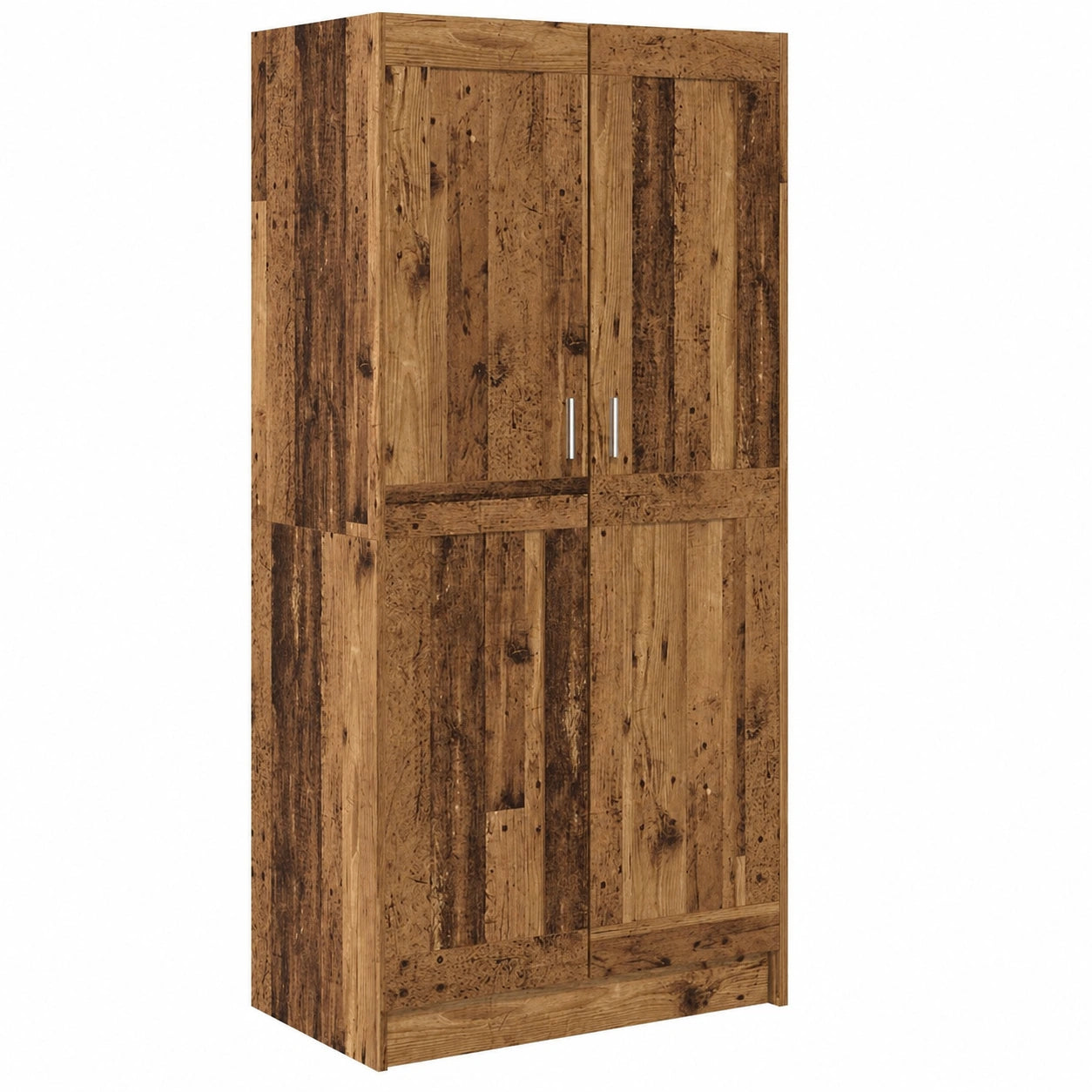 Armoire Rustique en Bois d'Ingénierie 82,5 x 51,5 x 180 cm avec Espace de Rangement
