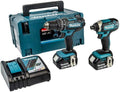Makita DLX2131TJ Kit 2 Outils 18V: Perceuse DHP482 et Visseuse ¨¤ Chocs DTD152 avec 2 Batteries 5,0 Ah