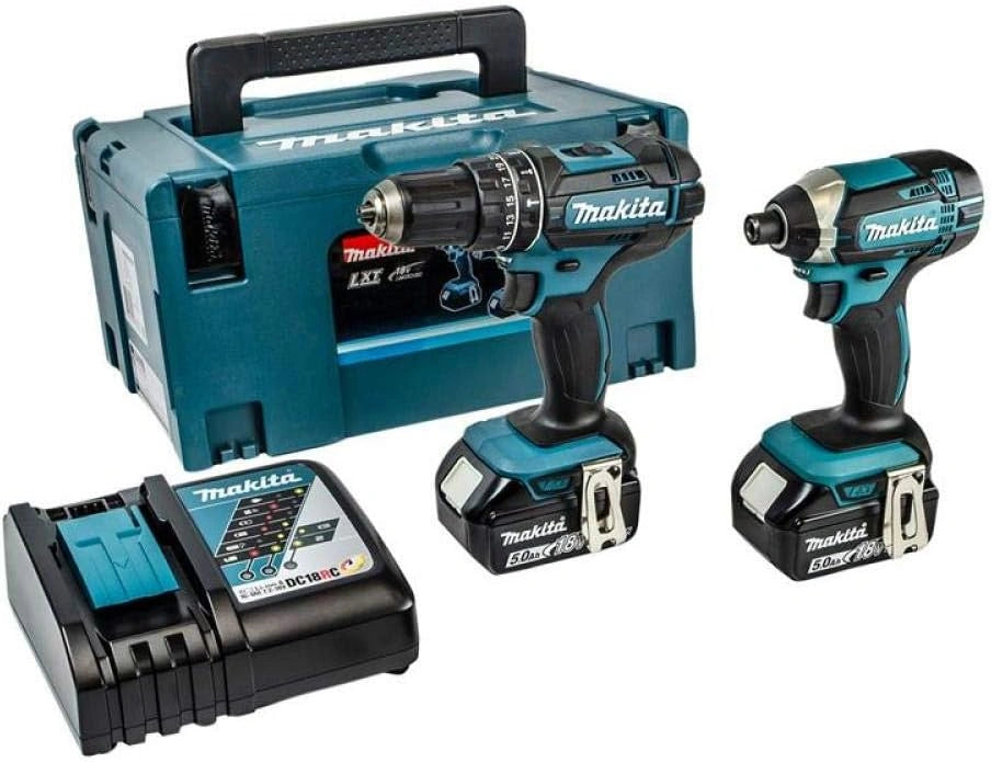 Makita DLX2131TJ Kit 2 Outils 18V: Perceuse DHP482 et Visseuse ¨¤ Chocs DTD152 avec 2 Batteries 5,0 Ah