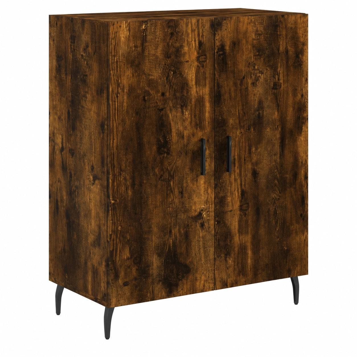 Buffet avec Rangement Polyvalent pour Salon et Chambre en Chêne Fumé