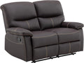 Canap¨¦ Relax 2 Places en Similicuir Marron - Confort ¨¦l¨¦gant
