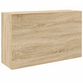 Armoire de salle de bain murale 80x25x40 cm en bois composite