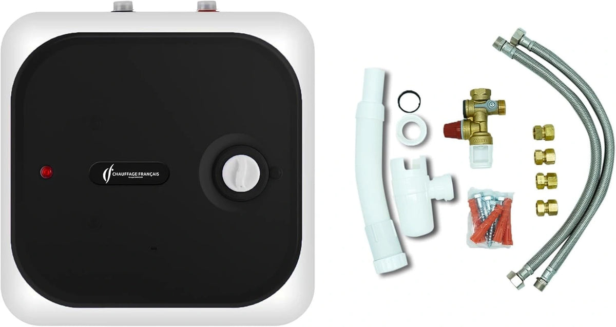 Chauffe-Eau ¨¦lectrique 15L Sous ¨¦vier Sannover avec Kit d'Installation NF