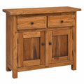 Buffet en bois d'acajou avec tiroirs et rangement pour salon 75x30x65 cm