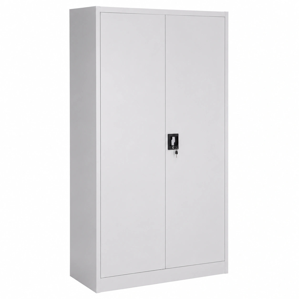 Armoire de Rangement en Métal avec Serrure et Étagères