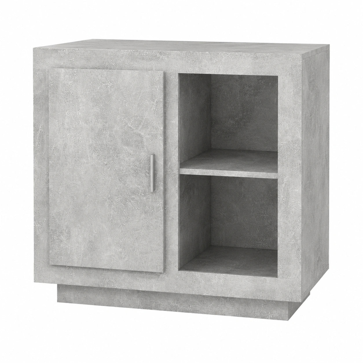 Buffet blanc avec espace de rangement spacieux pour salon