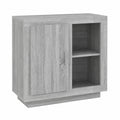 Buffet moderne gris avec espace de rangement spacieux