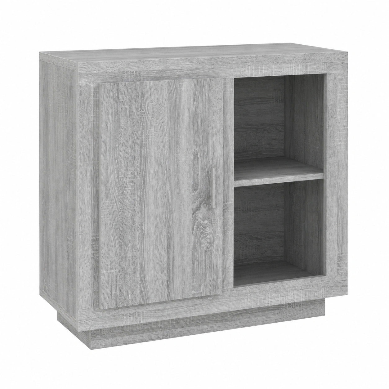 Buffet moderne gris avec espace de rangement spacieux