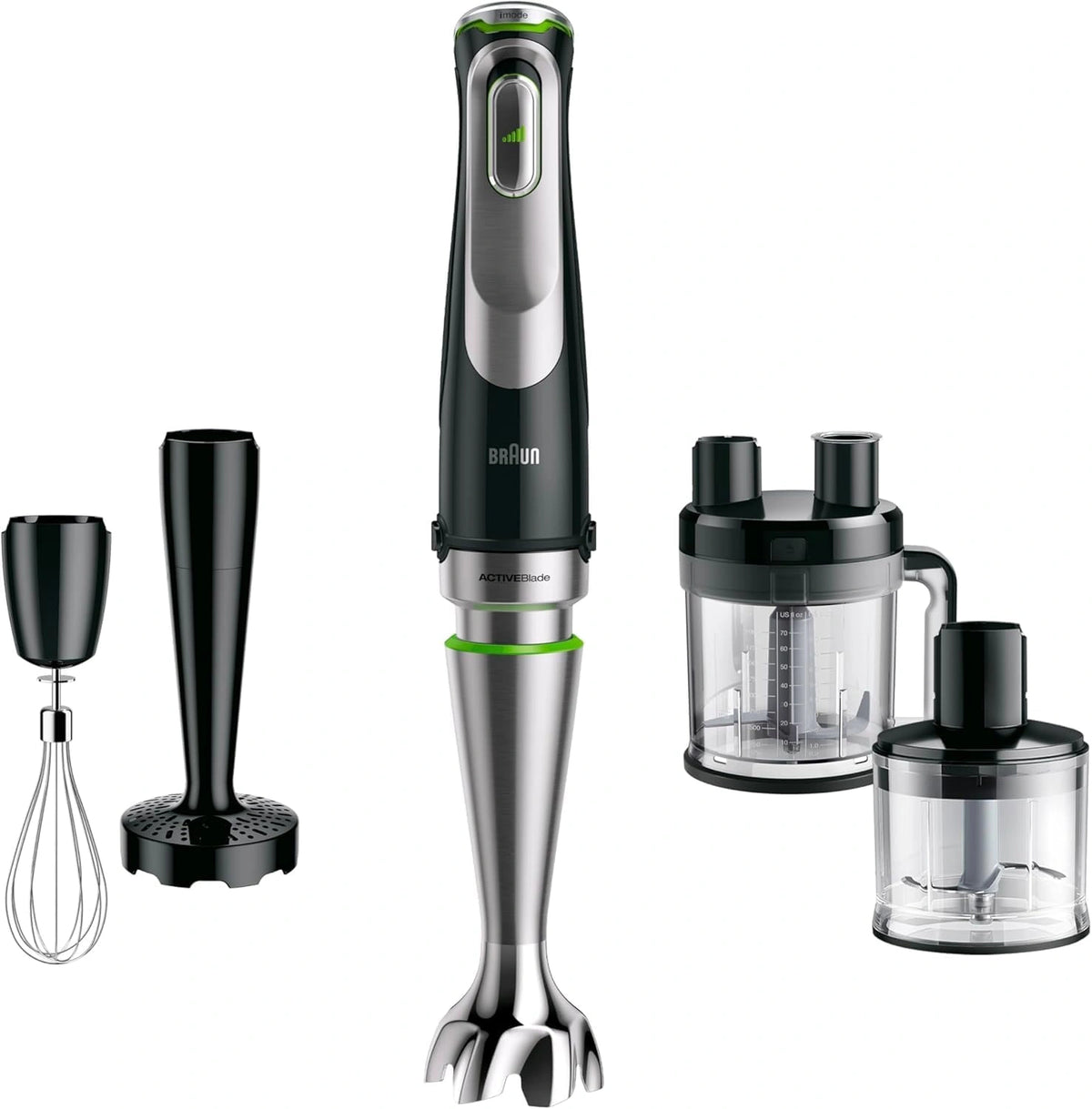 Mixeur Plongeant Braun MultiQuick 9 - Contr?le de Vitesse Pr¨¦cis, Anti-¨¦claboussures, 1200W, Accessoires Inclus
