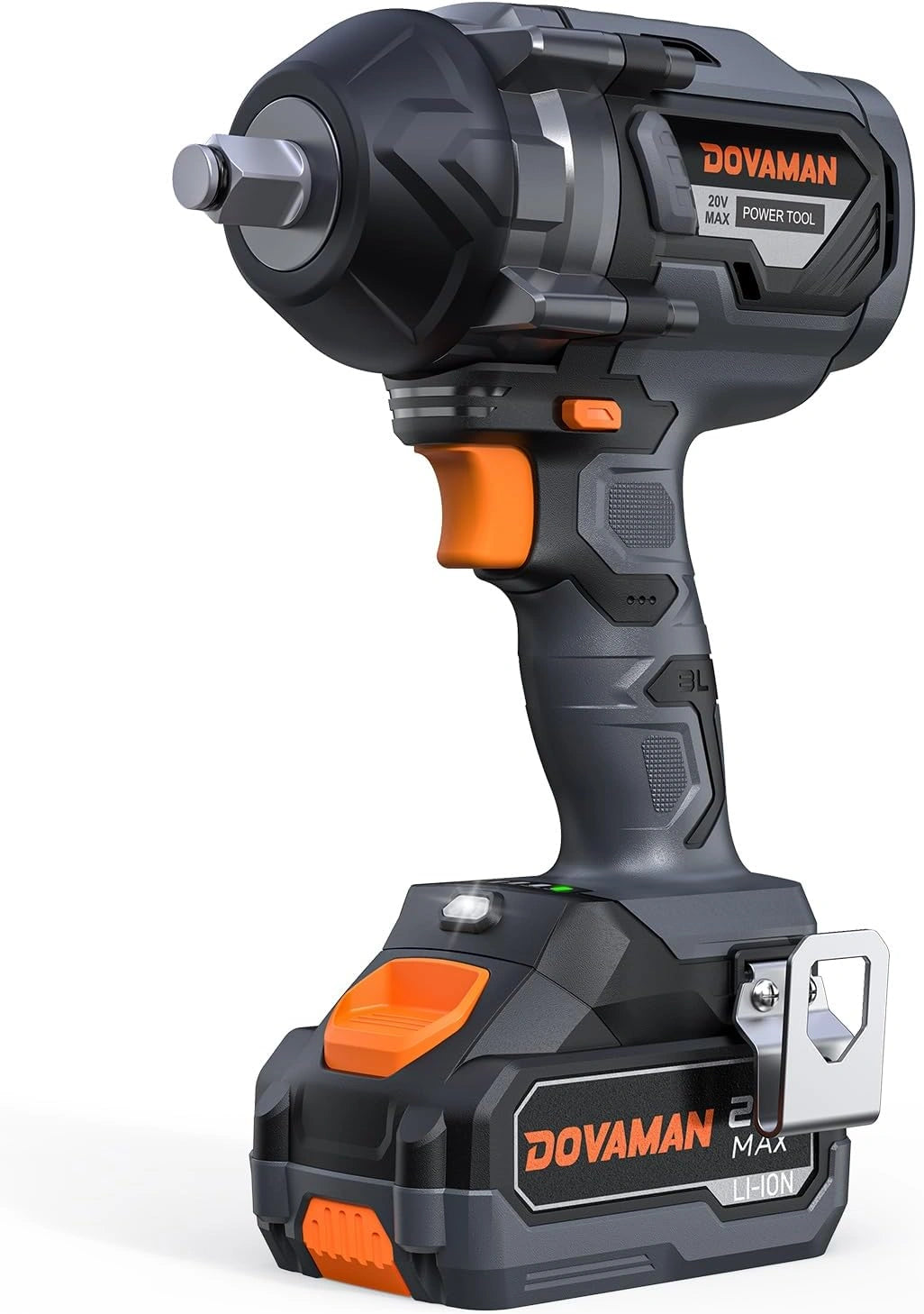 Cl¨¦ ¨¤ Chocs Sans Fil 20V DOVAMAN TITANCE X8 - 1200 Nm, Brushless, Batterie 4,0Ah, 5 Douilles, Chargeur Rapide, R¨¦paration Auto