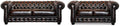Brenton - Ensemble de canap¨¦s 3+2 places en cuir marron chocolat