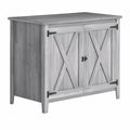 Armoire de Jardin en Bois avec Étagères et Portes Doubles