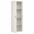 Armoire multifonction blanche 2 portes, 61x35x190 cm