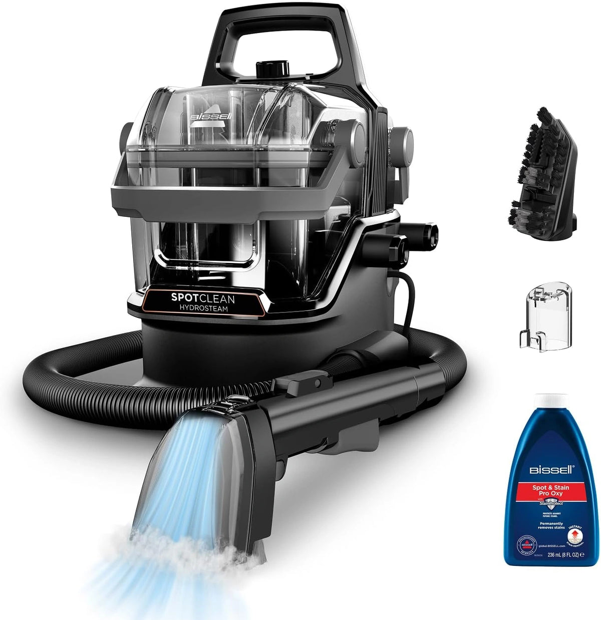 Nettoyeur Vapeur BISSELL SpotClean HydroSteam 1000W, Pour Canap¨¦s, Tapis, Tissus et Voitures