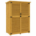Armoire de Jardin en Bois résistante aux Intempéries pour Extérieur