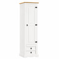 Armoire de Rangement en Pin avec Portes et Tiroirs