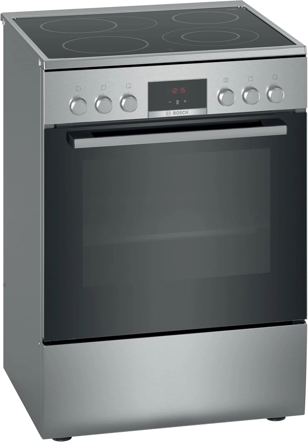 Cuisini¨¨re ¨¦lectrique 60cm Bosch S¨¦rie 4, EcoClean, Air Chaud 3D, ¨¦cran LED, Zone Extensible